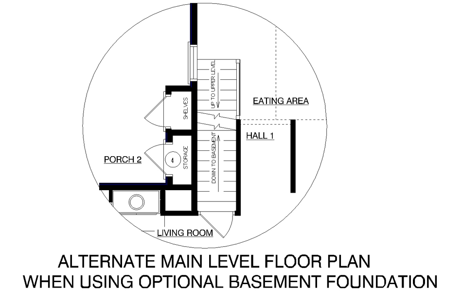 Optional Basement stair location